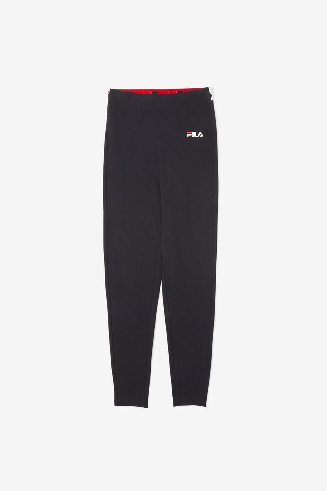 Fila Legging Rathi High Waisted Womens Black - India YMV-742685